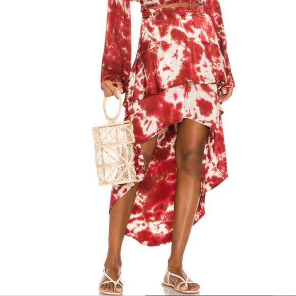 Blue Life Cassidy Waterfall Skirt Hi Lo Maxi - Picture 1 of 9